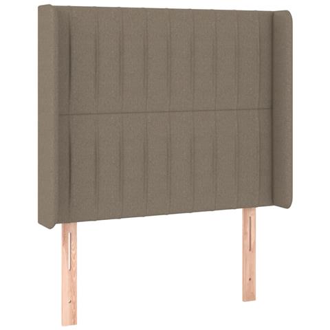 Testiera Ad Orecchio Tortora 93x16x118/128 Cm In Tessuto - Foto 2