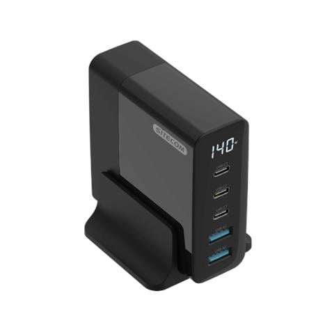 Ch-1004 Caricabatterie Per Dispositivi Mobili Universale Nero Ac Interno - Foto 3