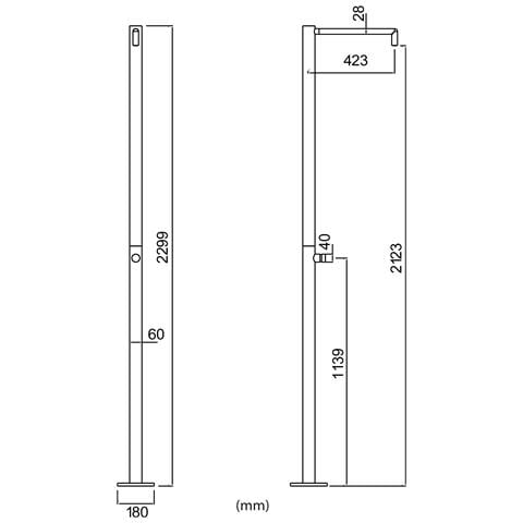 Doccia Inoc Monocolo Doccia In Acciaio Inox 316l Con Temporizzatore Solo Acqua Fredda Risparmio Di Acqua Installazione Semplice Con Scatola Cbox Dedicata Ideale Per Ogni Spazio Esterno - Foto 2