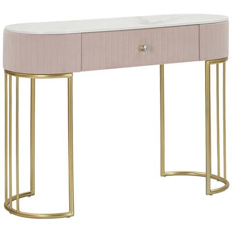 Tavolo Consolle Mf616 - Rosa - Legno - 100x40x75 Cm - Foto 1
