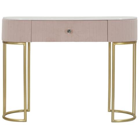 Tavolo Consolle Mf616 - Rosa - Legno - 100x40x75 Cm - Foto 2