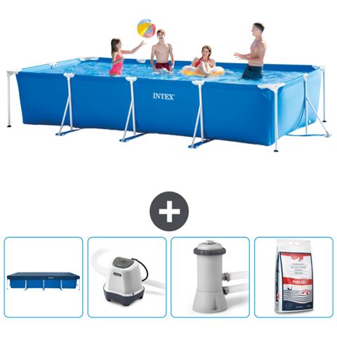 Piscina Fuori Terra - Rettangolo - 450x220x84 Cm - Blu - Include Accessori Coordinati Cb53 - Foto 1