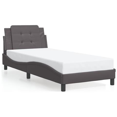 Giroletto Senza Materasso Zadar Crema 100x200 Cm In Similpelle - Foto 1