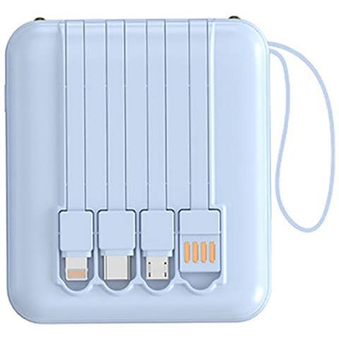 Powerbank 10000mah 20w Con Display Led / Torcia / Cavi Compatti - Foto 4