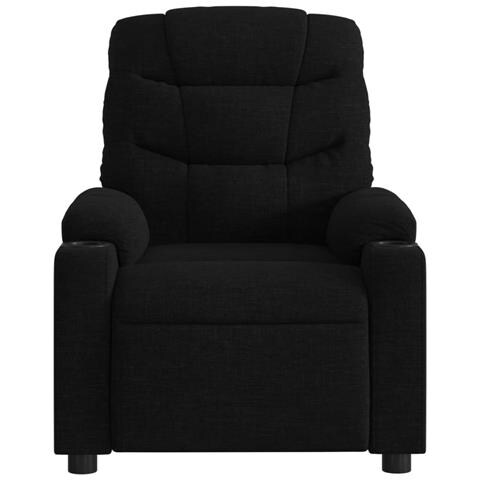 Poltrona Massaggiante Reclinabile Elettrica Nera in Tessuto - Foto 9