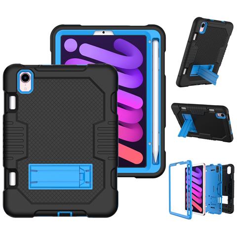 Custodia Per Ipad Mini 6 8,3” Con Supporto E Alloggiamento Per Stilo Nera - Foto 4