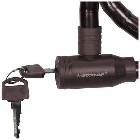 Antifurto A Spirale 80cm Per Bicicletta Con 2 Chiavi Piatti, Nero - Foto 5