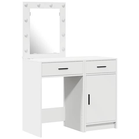 Tavolo da Trucco con cassetto 2 pcs Bianco 50 x 41 x 135 cm - Foto 1