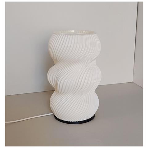 Lampada Da Tavolo Vaso Di Fiori Stampata In 3d Con Controllo Dimmer Usb - Foto 3