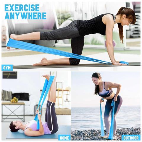 Set Di 5 Fasce Di Resistenza In Tpe - Fasce Elastiche Per Esercizi Di Yoga, Pilates E Allenamento A Casa - Foto 2