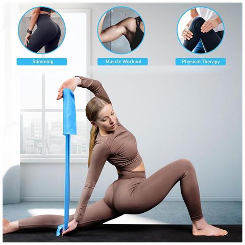 Set Di 5 Fasce Di Resistenza In Tpe - Fasce Elastiche Per Esercizi Di Yoga, Pilates E Allenamento A Casa - Foto 3