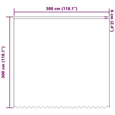 Tende con tende Floreale Bianco 300 x 300 cm Poliestere - Foto 8