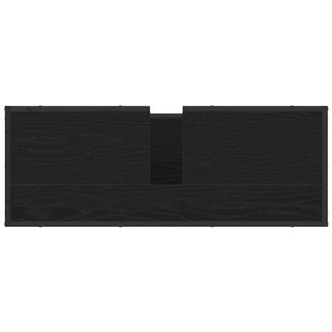 Set di mobili per il bagno 3 pcs Rovere Nero Legno multistrato - Foto 9