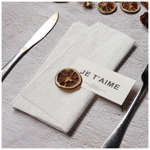 Set Di 12 Tovaglioli Da Tavola In Cotone - Orlo A Giorno, Bordo Sfilacciato, Mussola Per Matrimoni, Natale E Decorazioni Tavola White - Foto 4