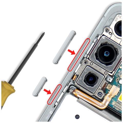Pulsante Di Accensione E Pulsante Del Volume Di Ricambio Per Galaxy S25 / Galaxy S25 Plus - Foto 2