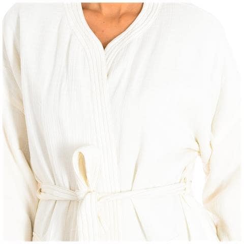 Cardigan Lungo E Cintura Annodata 8998 Donna - Foto 2