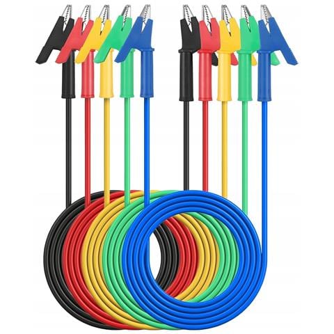 Cavo Di Misura Per Multimetro - Coccodrillo 1000v 15a Nero | Lunghezza 100 Cm, Diametro 4 Mm | Test Elettrici Professionali - Foto 1