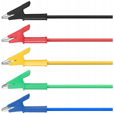 Cavo Di Misura Per Multimetro - Coccodrillo 1000v 15a Nero | Lunghezza 100 Cm, Diametro 4 Mm | Test Elettrici Professionali - Foto 2