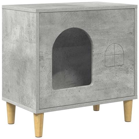 Casa per Gatti Calcestruzzo 51 x 30 x 52 cm Legno multistrato - Foto 1