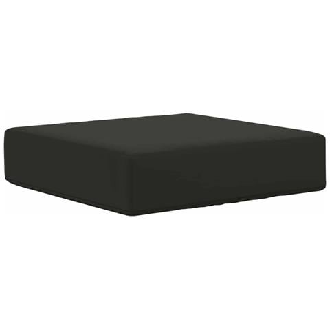 Cuscino da Sedia Esterno Nero 40 x 40 x 8 cm 100% Poliestere - Foto 1