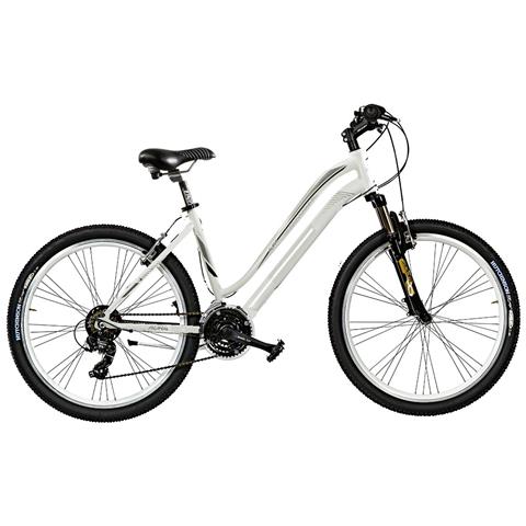 Bici Da Donna Mountain Bike Telaio In Alluminio Bicicletta Misura 26 Linea Aura Mtb 21v Aura26 Forcella Ammortizzata - 43 Bianco - Foto 2