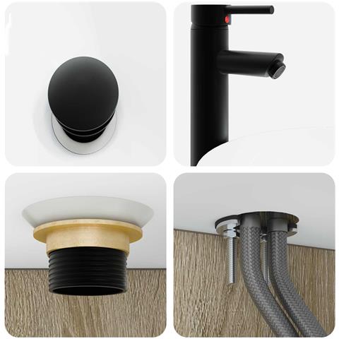 Set di mobili per il bagno 6 pcs Rovere Sonoma - Foto 9