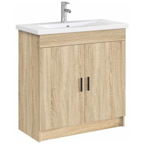 Lavabo da bagno Cromato 81 x 40 x 17,5 cm Metallo - Foto 2