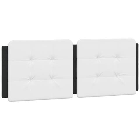 Cuscino Testiera Zadar Bianco e Nero 137 cm in Similpelle - Foto 1
