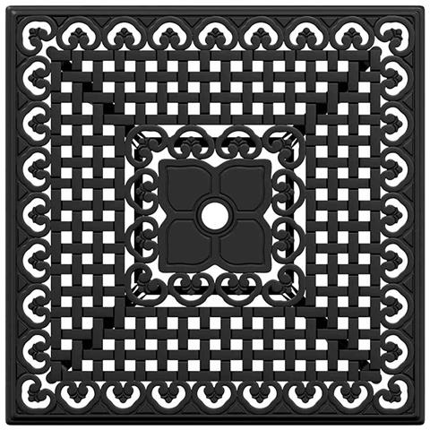Set di Tavolo da Giardino 3 pcs Nero Alluminio pressofuso - Foto 9