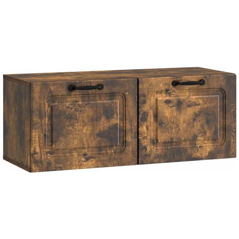 Mobile Porta TV da Muro Rovere Fumo 78,5 x 31 x 30 cm - Foto 1