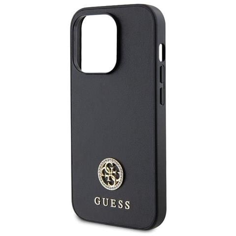 Custodia Guess Strass Metal Logo Per Iphone 15 Pro - Colore Nero - Foto 3