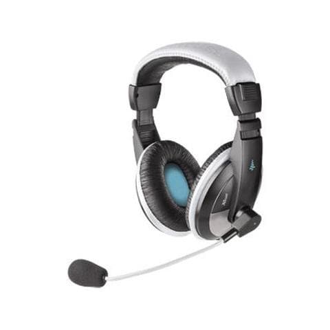Cuffie con Microfono Quasar Colore Grigio - Foto 1