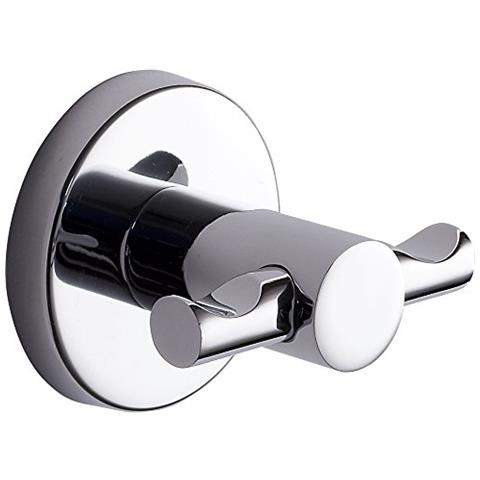 Appendiabiti Doppio Da Muro In Acciaio Inox E Cromall Fe26 Serie Felce - Foto 1