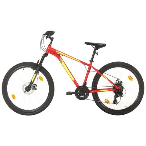 Mountain Bike 21 Speed 27,5"" Ruote 38 cm Rosso - Foto 1