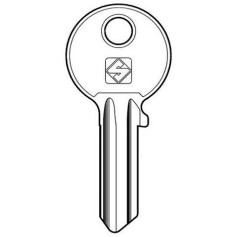 Chiave Piatta Iseo Ie7 Ottone Nichelato X 10 Pz - Foto 1