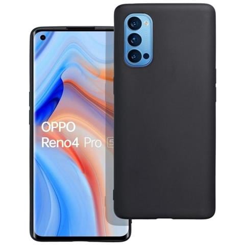 Custodia Tpu Silicone Cover Case Per Oppo Reno4 Pro 5g Black - Foto 1