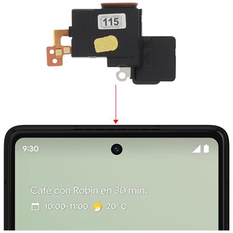 Altoparlante Interno Per Google Pixel 6a Auricolare Di Ricambio, Nero - Foto 2