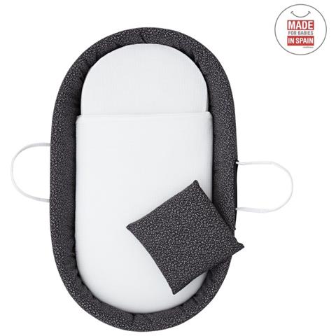 45141 letto per bambino Culla di vimini Cotone Grigio - Foto 6