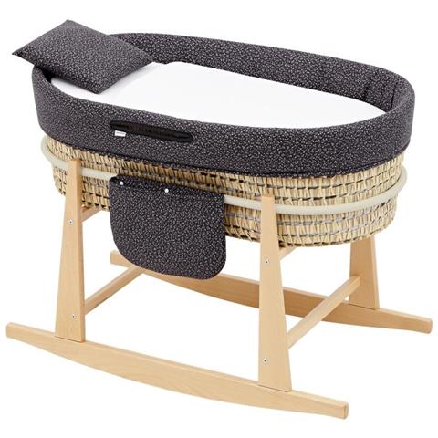 45141 letto per bambino Culla di vimini Cotone Grigio - Foto 1