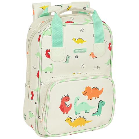 Zaino Scuola Safta Dinos 20 X 28 X 8 Cm Crema - Foto 1
