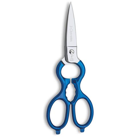 Forbici Da Cucina 8' Acciaio Inossidabile Azzurro Multiuso - Foto 1