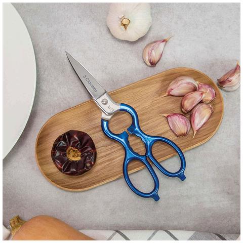 Forbici Da Cucina 8' Acciaio Inossidabile Azzurro Multiuso - Foto 7