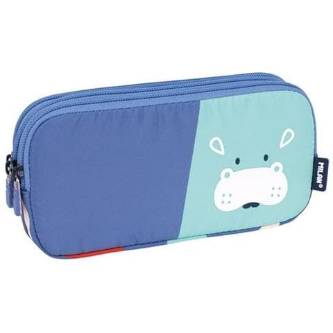 Astuccio Scuola Animals Azzurro 20 X 11 X 6,5 Cm - Foto 1