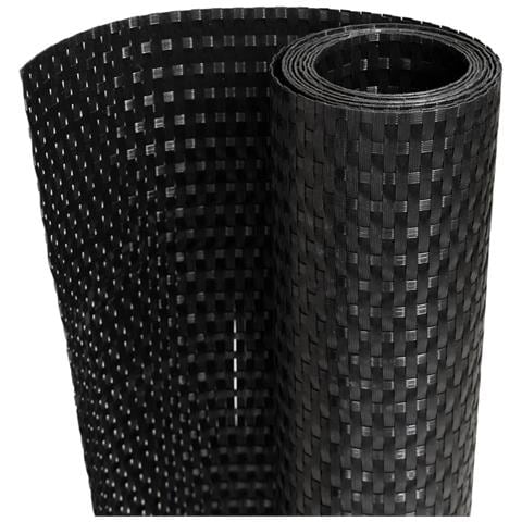 Paravento Da Balcone Nero 300x90 Cm In Polyrattan - Foto 1