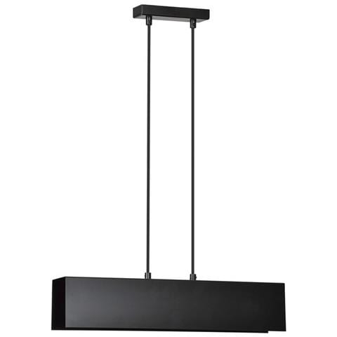 Lampada A Sospensione Gentor - Nero - Acciaio Verniciato A Polvere - 48x100x6 Cm - Foto 1