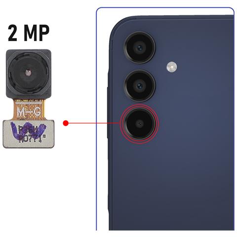 Fotocamera Posteriore Obiettivo Macro 2mp Per Samsung Galaxy A15 - Foto 2