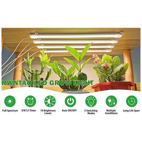 L'illuminazione Delle Piante Fa Crescere La Luce Per Piante Da Interno, Con Spettro Completo E Timer White - Foto 2