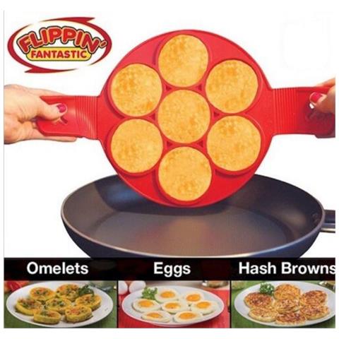 Stampo Per Pancake Uova Omelette In Silicone Antiaderente Flippin Fantastic - Foto 1