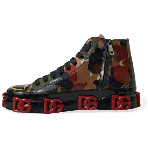 Scarpe Da Ginnastica Alte Da Uomo Multicolor Mimetiche - Eu40/us7 - Foto 5