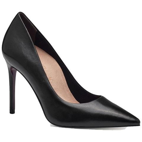 Black Elegant Closed Pumps High Scarpe Con Tacco Pelle Scarpe Donna Nero Eu 37, 1-22470-42 001 - Foto 1